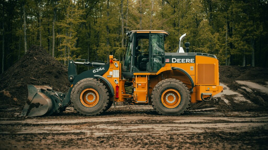 John Deere Tractor Excavating Dirt